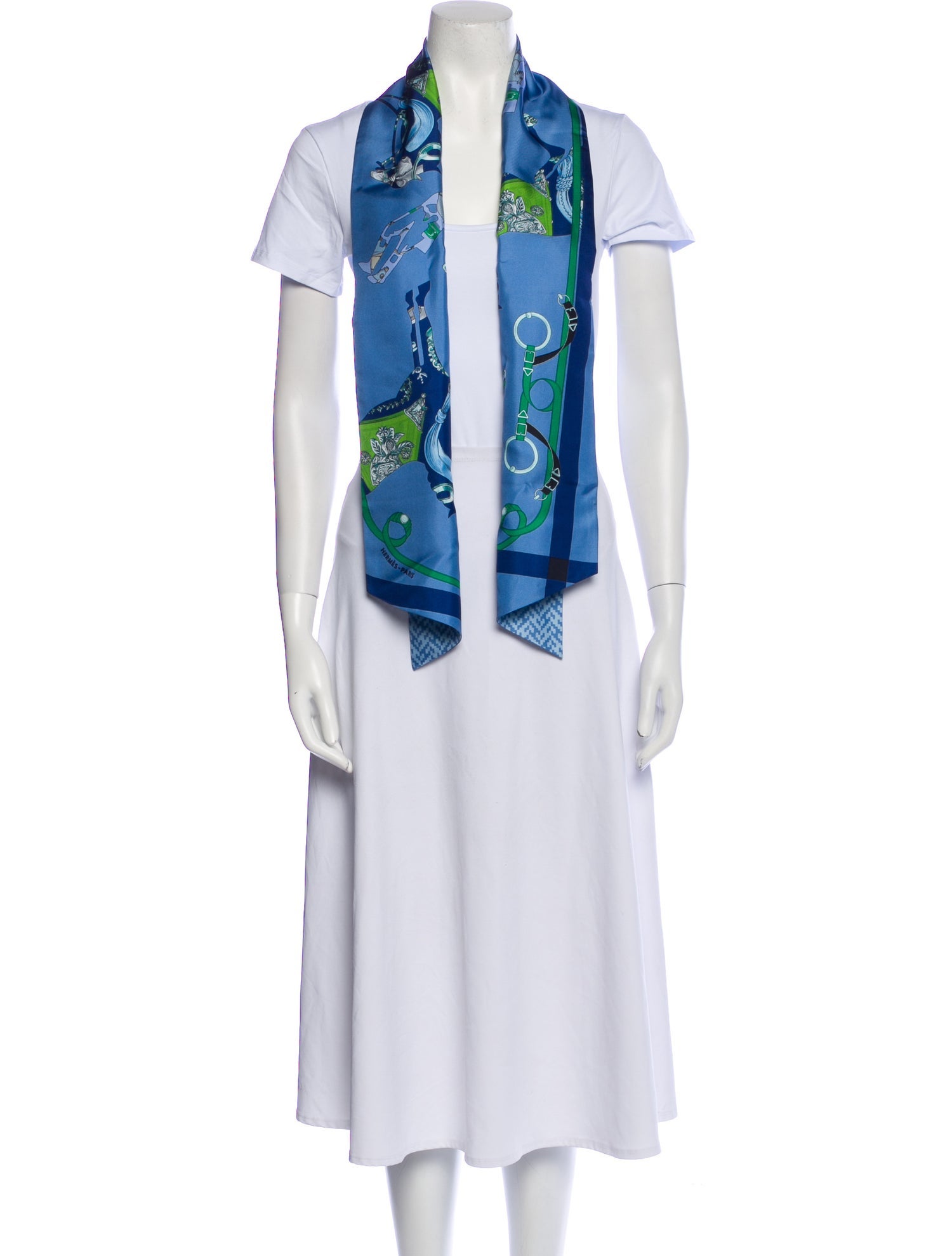 Hermès Tout en Carré Maxi Silk Twilly Scarf